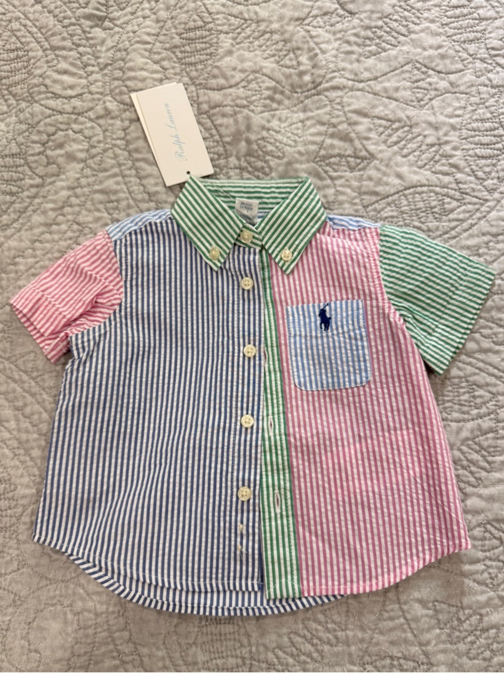 Ralph Lauren Multicolor Seersucker Button Down